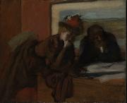 Edgar Degas Causerie oil